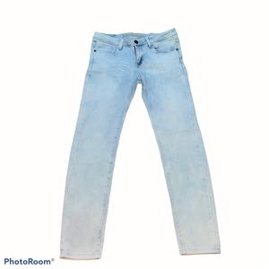 Machine light wash skinny jeans